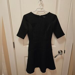 Club Monaco Textured Fit & Flare Regan Dress